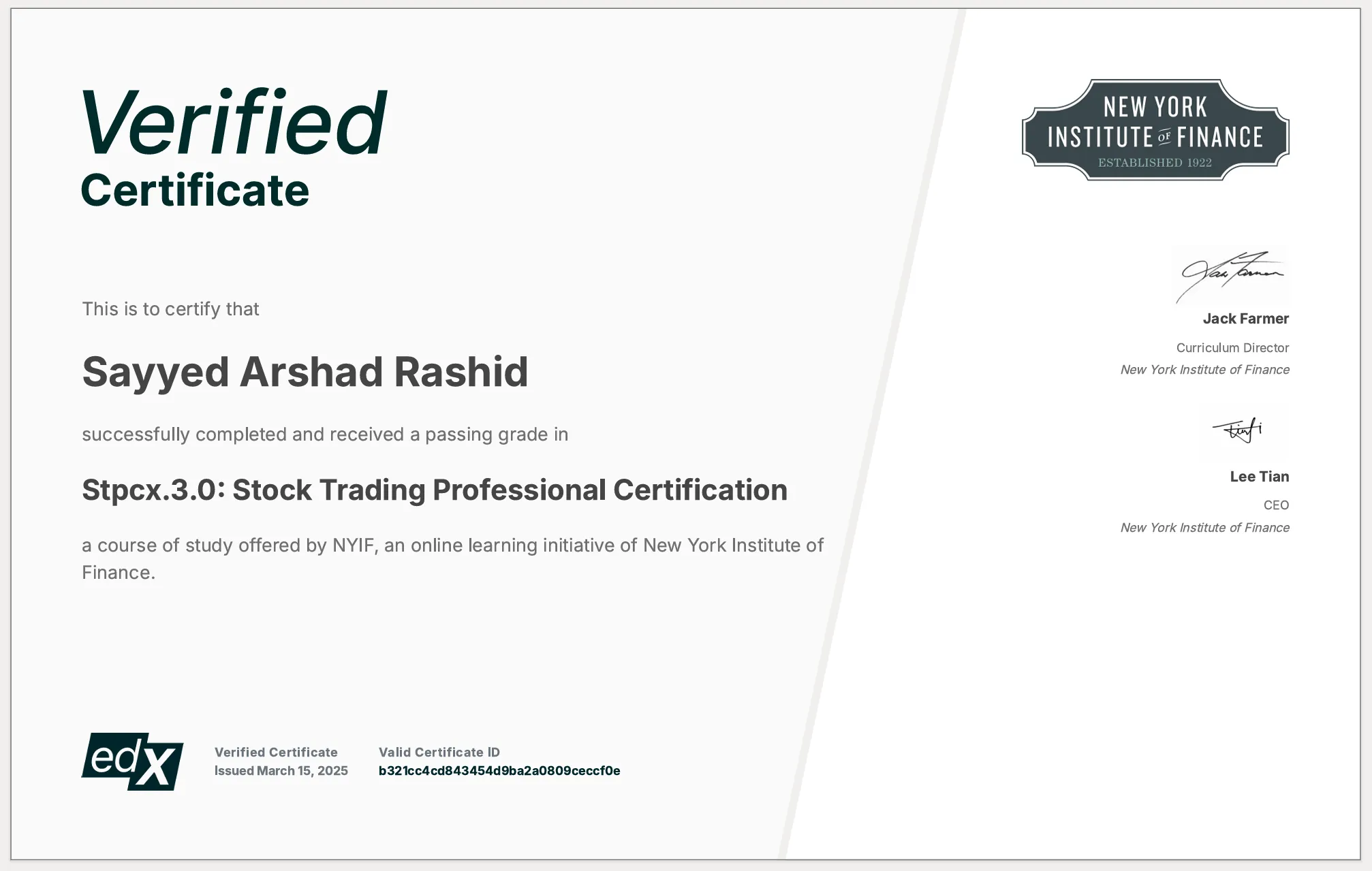 International certification image 5