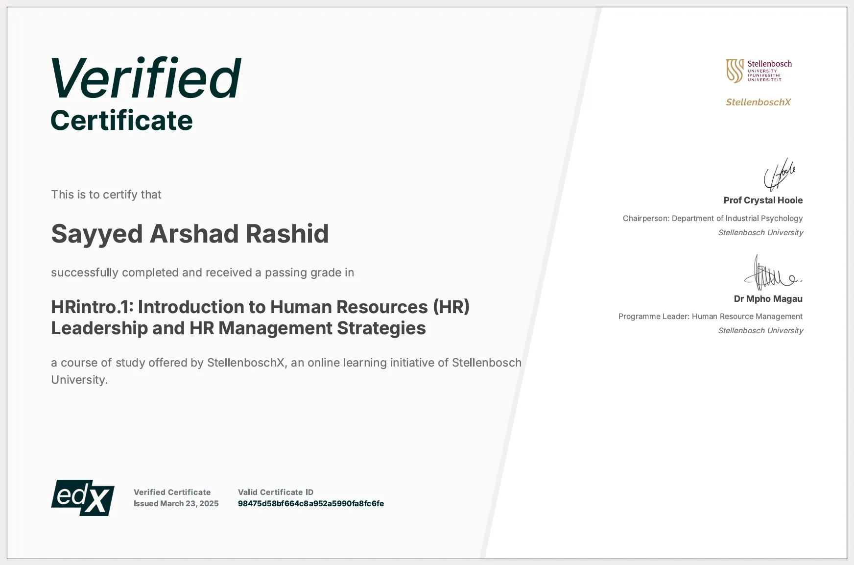 International certification image 7